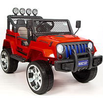 Электромобиль Barty Jeep красный S2388 Электромобиль Barty Jeep красный S2388